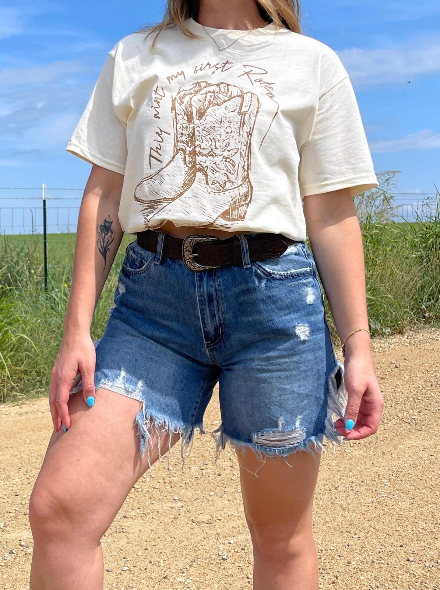 Everyday Distressed High Rise Shorts